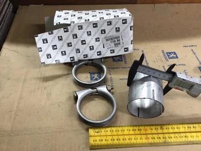 Genuine Peugeot 605 citroen XM 60MM I/D SLEEVE & 2 x 64mm Norma exhaust clamp - Image 1 of 4