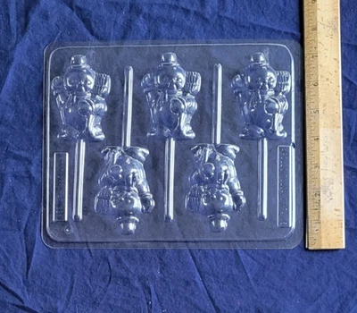 Molde de plástico muñeco de nieve lote de 2 cinco cavidades artesanía hobby crear Foto 1 de 3