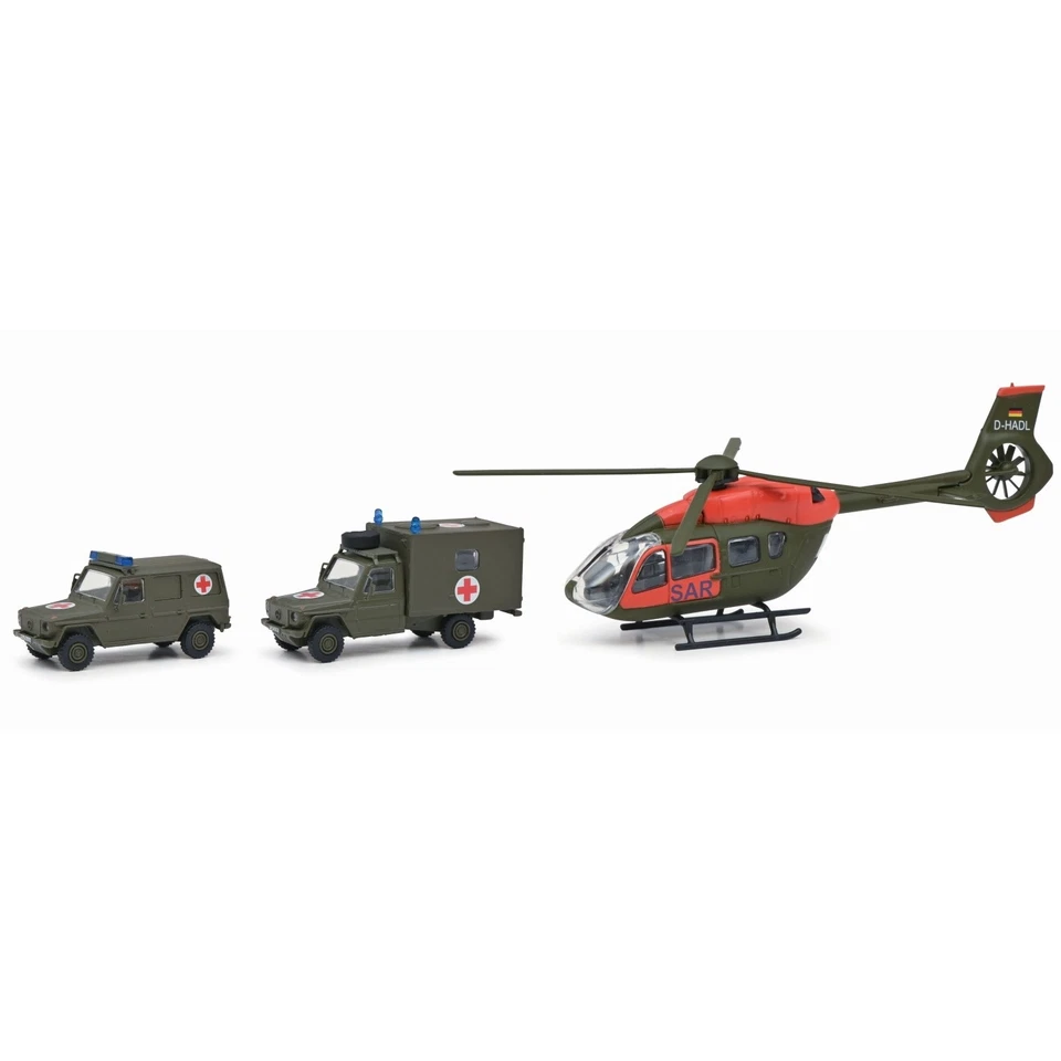 Schuco 452663500 3´er Set Military Airbus SAR + 2 San MB Bundeswehr 1:87 - Bild 1 von 1