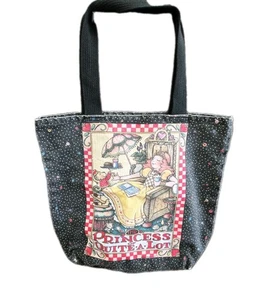 Vintage Mary Englebright PRINCESS OF QUITE-A-LOT Book Bag 15" Tote USA - Picture 1 of 8