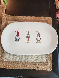 Rae Dunn Platter Gnome Magic Merry Mischief Artisan Collection Magenta - Picture 1 of 5