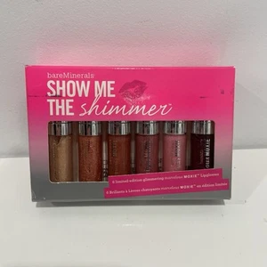 bareMinerals Marvelous Moxie Lip Gloss Set Of 6 Show Me The Shimmer RARE - Picture 1 of 4