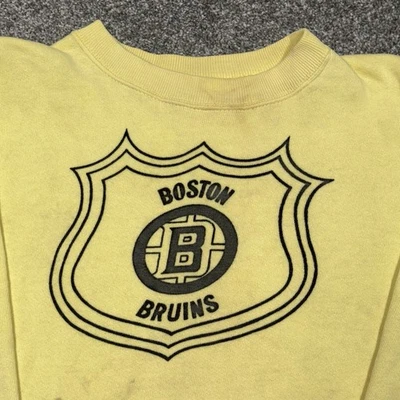 Vintage Boston Bruins Sweatshirt Adult XS NHL Hockey 60s 70s Rare Sweater USA - Image 1 of 4