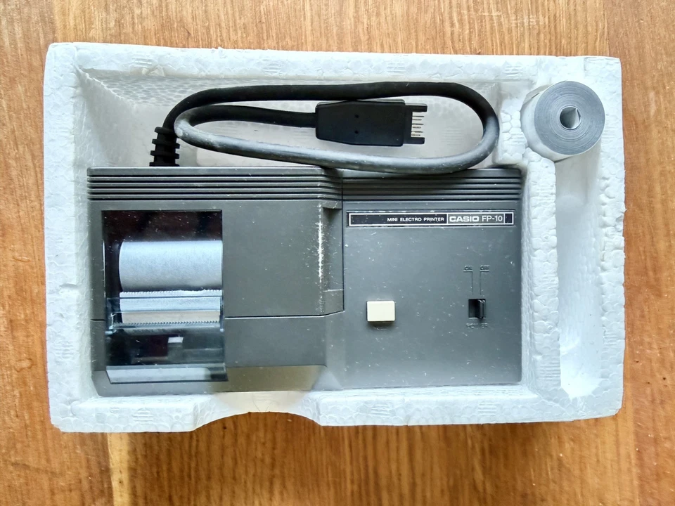Casio FP-10 Mini Electro Printer With Manual & Spare Paper Roll for FX-602P etc - Image 1 of 2