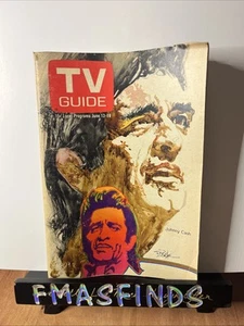 W9 1970 JOHNNY CASH June 13-18 TV GUIDE No Label Phoenix Magazine - Picture 1 of 1