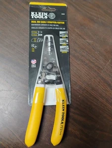 KLEIN TOOLS K1412 DUAL NM CABLE STRIPPER/CUTTER 12-16 AWG NEW IN PACKAGING - Picture 1 of 6