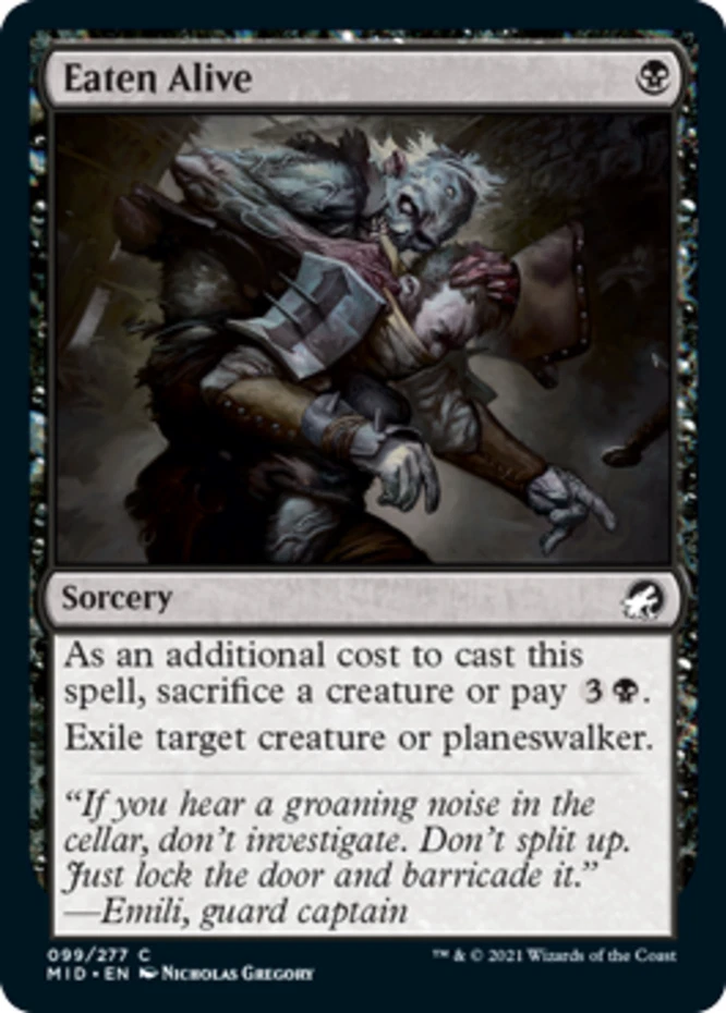 x1 Eaten Alive - Innistrad: Midnight Hunt - NM - MTG - Image 1 of 1