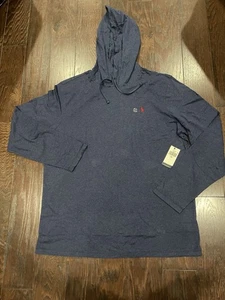 Polo Ralph Lauren Hoodie Herren Large Blau Pullover Strick Rot Pony Gr. XXL NEU - Bild 1 von 9