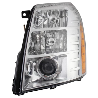 Farol esquerdo HID com moldura cromada LH para Cadillac Escalade 07-14 - Imagem 1 de 4