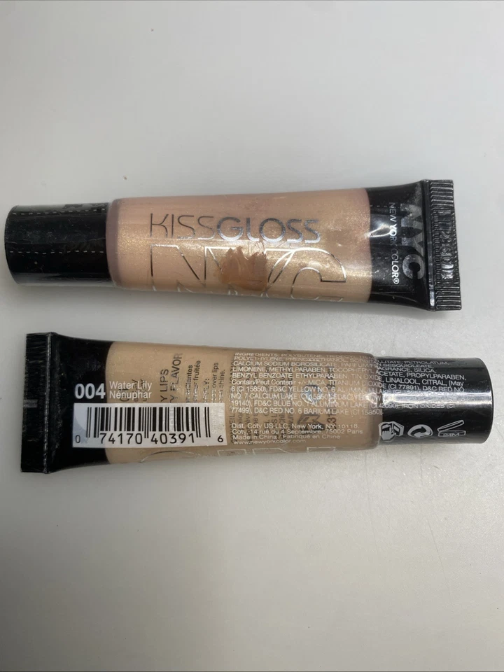 2x Brillo de labios NYC New York Color Kiss Gloss en #004 lirio de agua. Precintado Foto 1 de 1