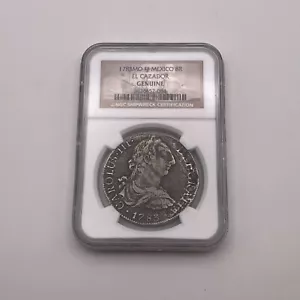 1783MO FF MEXICO 8R EL CAZADOR Genuine NGC Shipwreck Certification! - Picture 1 of 2
