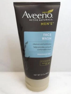 AVEENO ACTIVE MEN'S FACE WASH CLEANSES AND EXFOLIATES 5.1 OZ NWOB - Image 1 of 3
