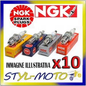 KIT 10 x CANDELE D'ACCENSIONE NGK SPARK PLUG B11EGP STOCK NUMBER 2191 - Foto 1 di 1
