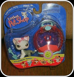 Littlest Pet Shop Cat #138 with Litterbox, RETIRED VINTAGE RARE ~ 2005 Release