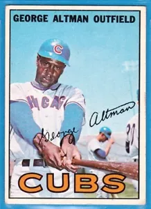 Carta Baseball 1967 Topps - #87 George Altman - Chicago Cubs - Foto 1 di 2