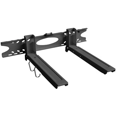 Supporto per microonde supporto da parete supporto per microonde ripiano per microonde nero - Immagine 1 di 4