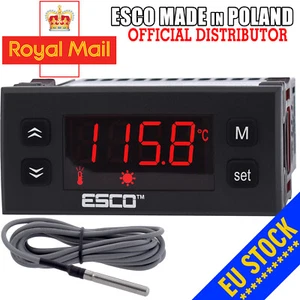 Temperature Controller THERMOSTAT Panel mounted +sensor 220V 12V 24V HEAT COOL - Picture 1 of 11