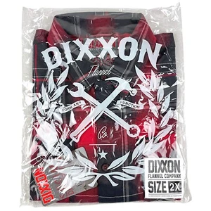 DIXXON Flannel x Social Distortion Prison Bound Herren 2XL XXL Band Karohemd - Bild 1 von 12