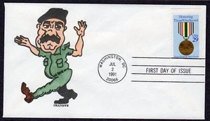 1991 Honoring Those That Served (2551) - Unknown-Maker Colored FDC TA559 - Picture 1 of 1