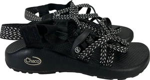 Sandali sportivi da trekking Chaco donna neri Z/2 classici con cinturino - 6 - Foto 1 di 8