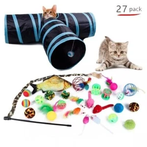 12-30 Pcs Pet Cat Bells Mouse Toys Kitten Interactive Indoor Toys Bulk Ball Toy - Picture 1 of 31