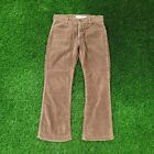 Vintage Casual Bootcut Corduroy Pants 32x28 (34x31) Straight Earth-Tone Brown