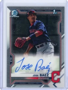 2021 Bowman Chrome Jose Baez Auto 1st #CPA-JB Cleveland Guardians QTY! - Picture 1 of 2