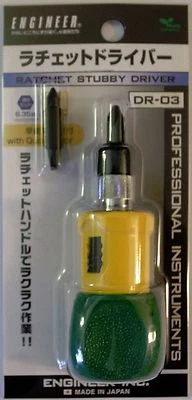 ENGINEER  RATCHET STUBBY DRIVER  DR-03  MADE IN JAPAN - Image 1 of 4