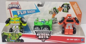Transformers Rescue Bots Playskool Heroes Flip Racers Griffin Rock Construction - Picture 1 of 2