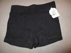 851B5 Hanes Girls Ruffle Pockets Cotton Shorts Small (6-6X) Black