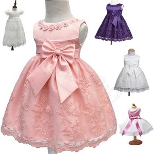 0-2Y Infant Toddler Baby Girls Party Wedding Baptism Christening Gown Dresses - Picture 1 of 151