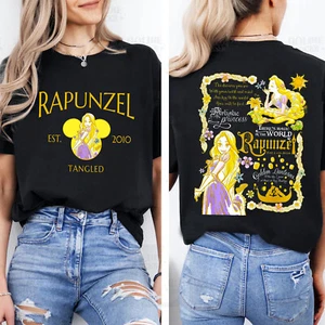 2-side Disney Retro Tangled Rapunzel Princess Unisex Adult Shirt Kid Tee 660367 - Picture 1 of 10