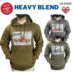 Mens Ex Branded Heavy Pullover Hoodie Hooded Sweatshirt Fleece Top Hoody Jumper - Picture 1 of 18