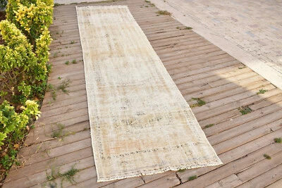 Antique Runner 35''x138'' Long Corridor Carpet Runner Hallway Kitchen Rug 2x11 - Image 1 of 4