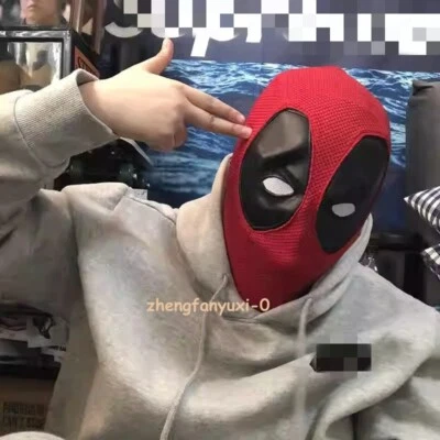 High Quality Deadpool Cosplay Full Face Mask Perspective Breathable Knit Helmet - Image 1 of 4