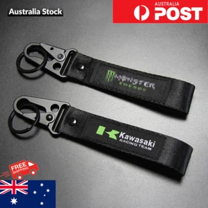 Monster Kawasaki Motogp keyring Motorcycle Bike keychain wrist strap Car Gift AU - Picture 1 of 8