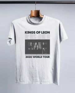 Rare Kings Of Leon Band 2020 World Tour Cotton Gift For Fan White T-shirt