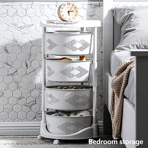 White Multi-use 4-Layer Food Organizer Storage Basket Fruit Snack Storage Basket - Picture 1 of 12