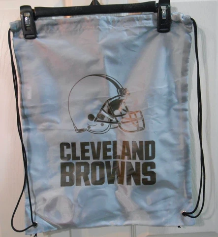 NFL Cleveland Browns String Backpack GRAY pprox 14 X 17 Lightweight Packable NEW Cover