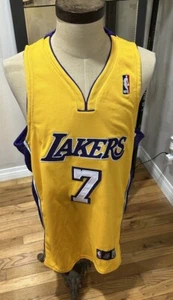 Vintage Authentic Adidas NBA Los Angeles Lakers Lamar Odom Basketball Jersey 48 - Picture 1 of 11