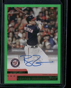 Archivos Topps 2024 #00FF-RZ autógrafos favoritos de los fanáticos lámina verde Ryan Zimmerman #/99 - Imagen 1 de 2