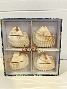 Lilly Pulitzer Seashell Place Card Holder - Set of 4 - Picture 1 of 8