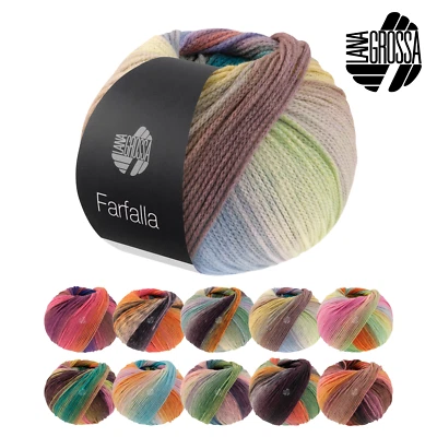 Lana Grossa FARFALLA 100 g Kettengarn aus extrafeiner Merinowolle - Bild 1 von 4