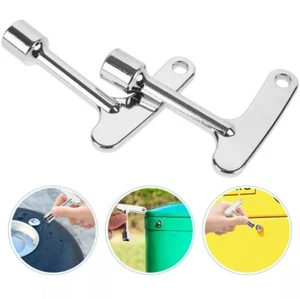 2Pcs Outdoor Trash Bin Lock Key Metal Lock Trash Can Key Peel Box Waste Bin Key - Picture 1 of 7