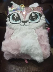 Claires Plush Lock Diary with Key New - Picture 1 of 2