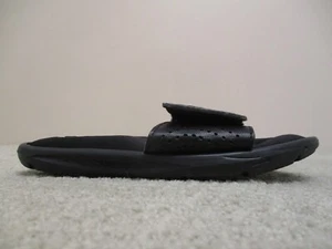 Under Armour Sandals Youth 3 Black White Foam Slides Flip Flops Summer Beach - Picture 1 of 9