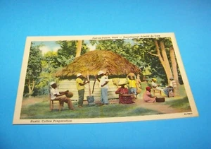 Haiti Vintage Postkarte ""Rustikale Kaffeezubereitung"" Haiti - Bild 1 von 2