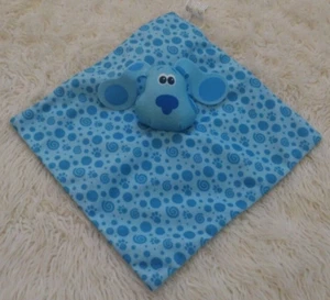 BLUE'S CLUES Mini 9.5" Lightweight Baby Lovey Security Blanket Blue Dog Puppy - Picture 1 of 6