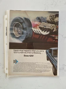 Vintage Original Mustang BOSS 429 Magazine Advert USA - Picture 1 of 4
