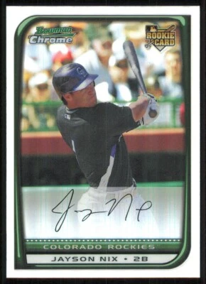2008 Bowman Chrome Refractors #215 Jayson Nix - Image 1 of 2